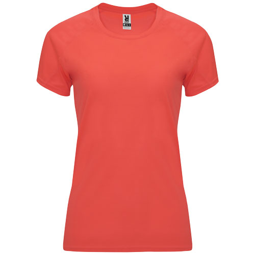 T-shirt sport publicitaire Femme 135gr Bahrain ROLY corail fluo